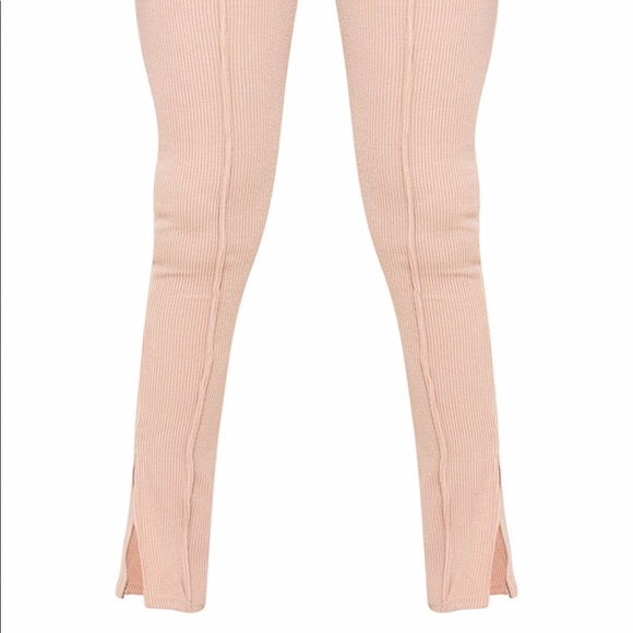 Ribbed split hem pants - Picture 3 of 5